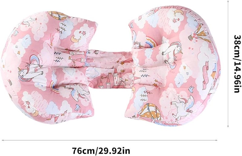 Pink Side Sleeper Pillow with Pressure Relief Memory Foam for Neck Pain - Image 3